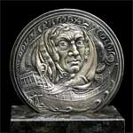 Mdaille du Sculpteur et Graveur  la monnaie de Paris Serge Santucci - Christophe  Colomb